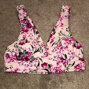 floral bikini top